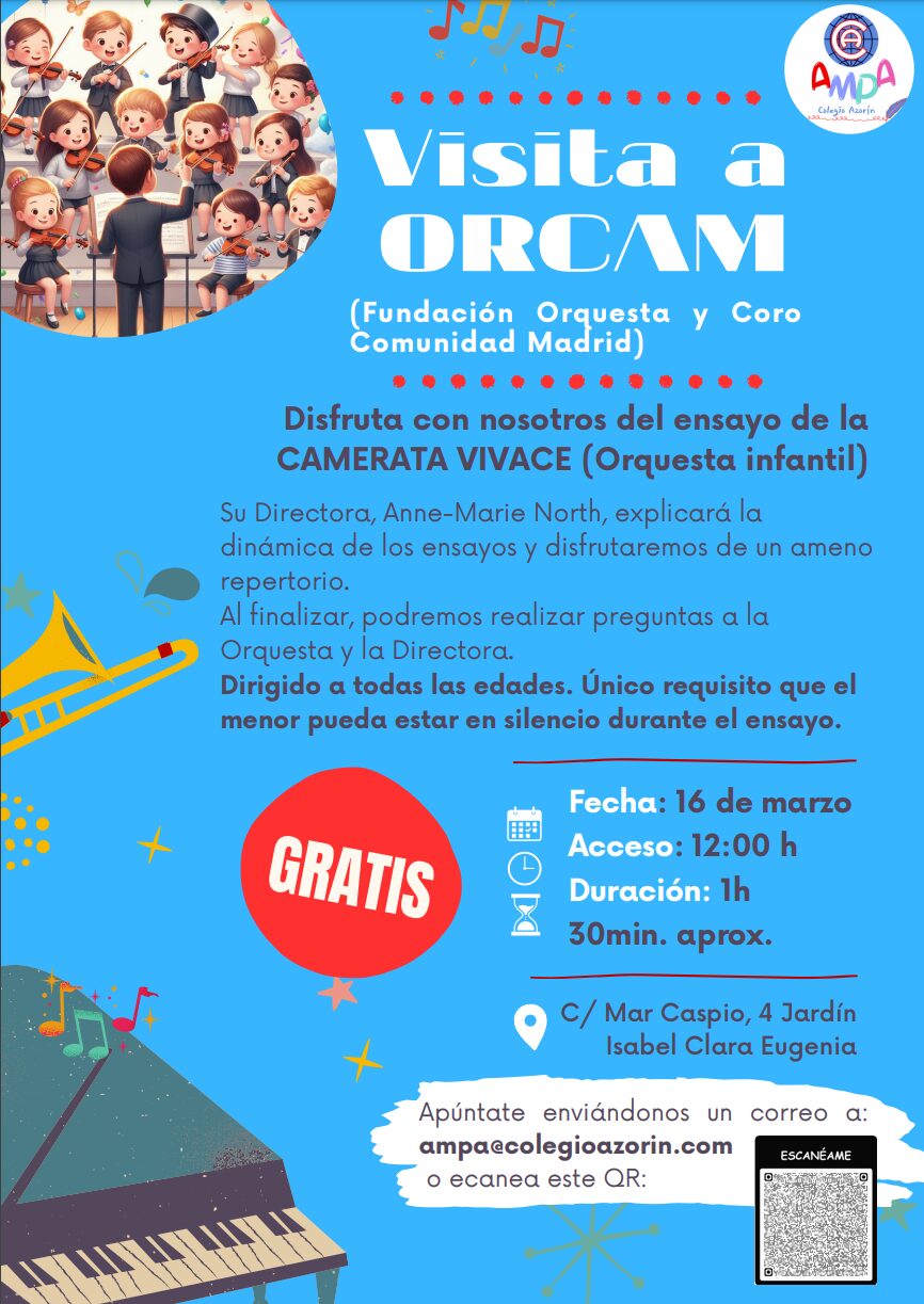 Disfruta con nosotros del ensayo de la CAMERATA VIVACE (Orquesta infantil)